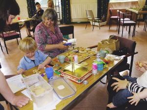 decorating biscuits