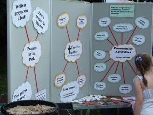 Info board and freebies