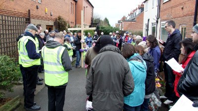 outside the Methodist church