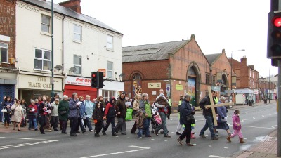 Crossing Mansfield Road