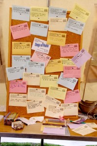 Some commandments on the pin board